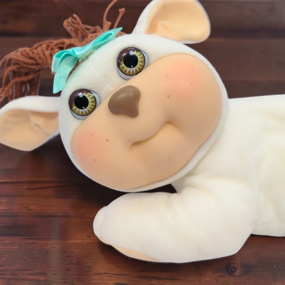 VTG 90's Hasbro Cabbage Patch Kids Crimp N Curl Pets Dog Plush 10